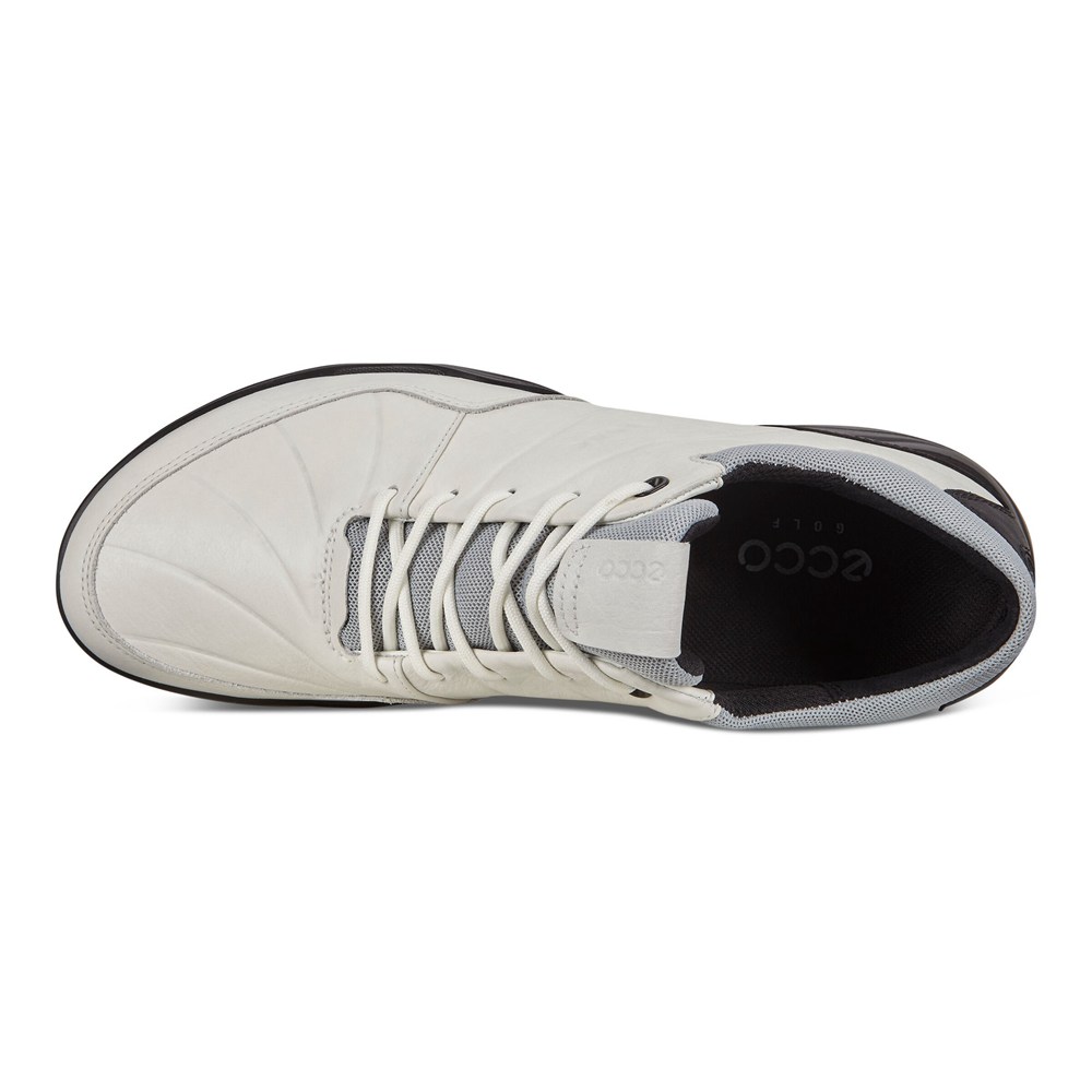 Zapatos De Golf Hombre - ECCO Cleated Strike - Blancos/Negros - JHR146320